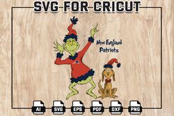 The Grinch Patriots NFL Logo Svg, Grinch New-England-Patriots Football SVG, NFL Teams, Digital Download