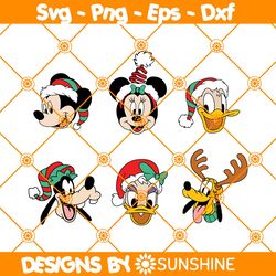 Bundle Character Disney Christmas Svg, Disney Christmas Svg, Mickey And Minnie Svg, Donal Svg, Disney Svg, File for Cric