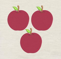 Apples Embroidery design 3 Sizes reading pillow-INSTANT D0WNL0AD