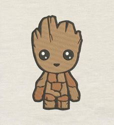 Baby Groot Embroidery design 3 Sizes reading pillow-INSTANT D0WNL0AD