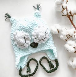Hat baby knitted handmade