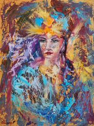 Aphrodite God Girl Woman Beauty Love Men Art Original Oil Painting Artist Svinar Oksana