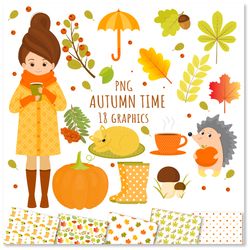 Autumn PNG, Autumn clip art, Autumn Sublimation, Instant Download, Digital Download,