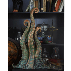 Lovecraft Dark Temptation sculpture. Octopus, Kraken Tentacle, Cthulhu Unique Fantasy Man Gift Idea, Steampunk vintage s