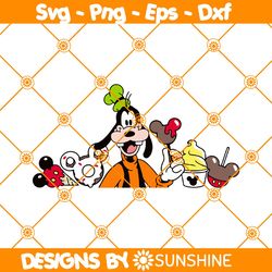 Mickey Friend Goofy SVG PNG, Cream Mouse Head SVG, Christmas Characters SVG, Disney Christmas Svg, File for Cricut