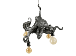 Octopus Tentacle chandelier Cthulhu mythos Fantasy Gift Idea, Steampunk vintage pendant designer bulb holder, light lamp