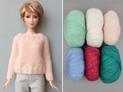 Barbie clothes 6 COLORS sweater