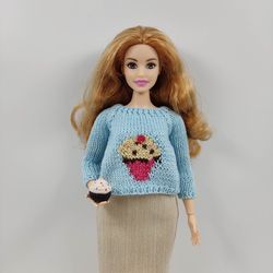 Barbie doll clothes cupcake sweater