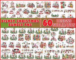 Disney christmas bundle png, disney christmas png, disney vector, digital download