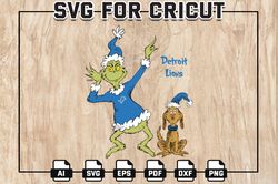 The Grinch Detroit-Lions Football SVG, Grinch Lions NFL Logo Svg, NFL Teams, Digital Download