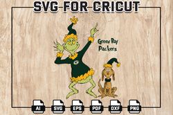 The Grinch Green-Bay-Packers Football SVG, Grinch Packers NFL Logo Svg, NFL Teams, Digital Download