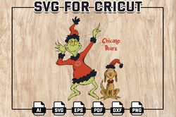 The Grinch Chicago-Bears Football SVG, Grinch Chicago NFL Logo Svg, NFL Teams, Digital Download