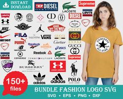 Fashion Brand Bundle Svg, Brand Logo Svg, Fashion Logo Svg, Fashion Design Svg, Bundle Logo