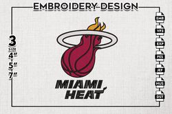 Miami Heat Embroidery Design, NBA Embroidery files, NBA All Star, Machine embroidery designs, Digital Download