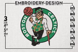 Boston Celtics Embroidery Design, NBA Embroidery files, NBA All Star, Machine embroidery designs, Digital Download