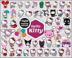 Hello Kitty svg, Kawaii Kitty Svg, Kawaii Kitty Svg Bundle, Cute Cat Svg, Kitty Svg, Kawaii Kitty Clipart