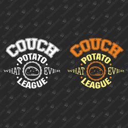 Potato League Coach Funny Anti Sports SVG Cut File