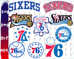 Digital Download, Philadelphia 76ers svg, Philadelphia 76ers logo, Philadelphia Sixers svg, Philadelphia Sixers logo