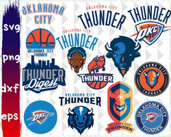 Big SVG Bundle, Digital Download, Oklahoma City Thunder svg, Oklahoma City Thunder logo, Oklahoma City Thunder clipart