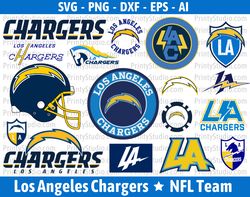 Los Angeles Chargers SVG Files - Chargers Logo SVG - Chargers PNG Logo, NFL Logo