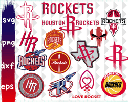 Big SVG Bundle, Digital Download, Houston Rockets svg, Houston Rockets clipart, Houston Rockets cricut