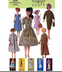 Copy of Vogue Pattern 7010 for Fashion Dolls Such as Barbie