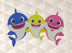 Baby shark Embroidery design 3 Sizes reading pillow-INSTANT D0WNL0AD