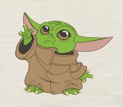 Baby Yoda Embroidery design 3 Sizes reading pillow-INSTANT D0WNL0AD