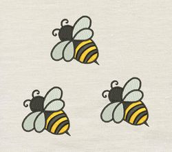Bee three Embroidery design 3 Sizes reading pillow-INSTANT D0WNL0AD