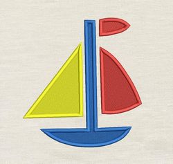 Boat Embroidery design 3 Sizes reading pillow-INSTANT D0WNL0AD