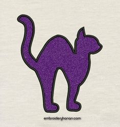 Cat applique Embroidery design 3 Sizes reading pillow-INSTANT D0WNL0AD