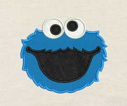 Cookie monster Embroidery design 3 Sizes reading pillow-INSTANT D0WNL0AD
