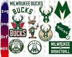 Big SVG Bundle, Digital Download, Milwaukee Bucks svg, Milwaukee Bucks logo, Milwaukee Bucks clipart
