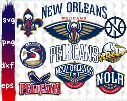 Big SVG Bundle, Digital Download, New Orleans Pelicans svg, New Orleans Pelicans logo, New Orleans Pelicans clipart