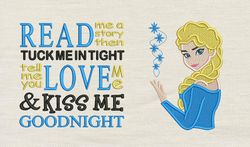 Elsa Frozen with Read Me A Story 2 designs reading pillow-INSTANT D0WNL0AD