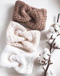 Handmade knitted headband
