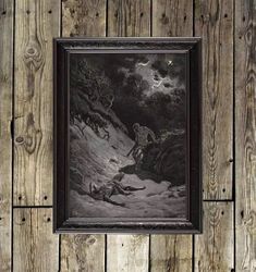 Cain kills Abel. Gustave Dore artwork. Macabre reproduction. 653.