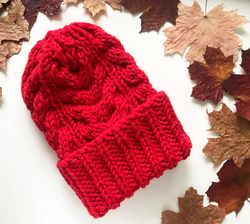 knitted women's hat