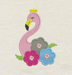 Flamingo embroidery design 3 Sizes -INSTANT D0WNL0AD