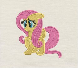 Fluttershy embroidery design 3 Sizes -INSTANT D0WNL0AD