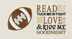 Football with Read Me A Story 2 designs reading pillow-INSTANT D0WNL0AD
