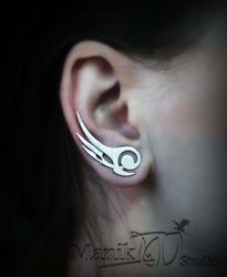 Earrings Steel wings | Steel feathers | Jewelry wings | Handmade earrings