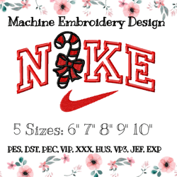 NIKE embroidery design for Christmas