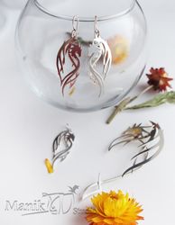 Earrings Dragon Jewelry | Pendant Handmade | Dragon Guardian | jewelry Art