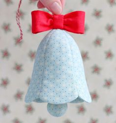 pdf bell christmas ornament sewing pattern