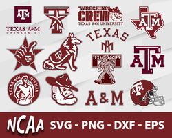 Texas A&M Aggies Svg Bundle,  Texas A&M Aggies Svg, Sport Svg, Ncaa Svg, Png, Dxf, Eps Digital file.