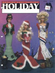 Digital | Vintage Crochet Patterns 6 Holiday Barbie Dresses | Dresses for dolls 11 1/2 |  Girls toys | PDF