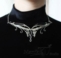 Necklace "Butterfly" | Elven jewelry | Wedding decorations | Elf pendant