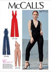 PDF Sewing Patterns MC Calls 7910 Misses' Jumpsuits Size 6-8-10-12-14