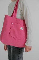 Shopping bag corduroy, tote bag